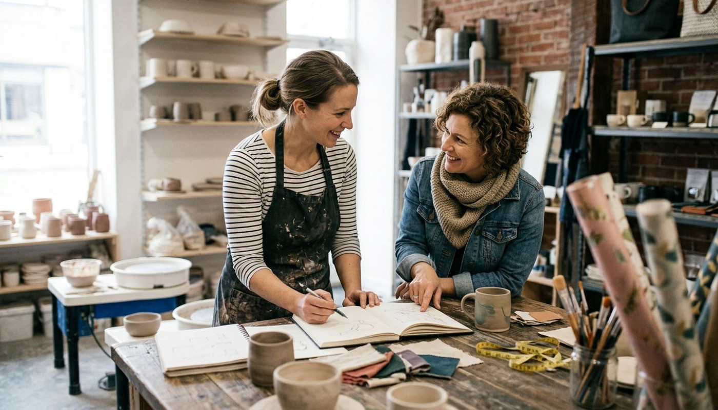 En coulisses : comment naît l’alliance entre artistes et commerçants